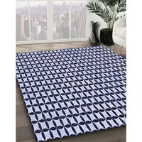 Patterned Midnight Blue Rug, pat945blu