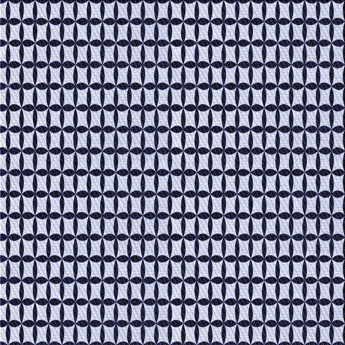 Round Patterned Midnight Blue Rug, pat945blu