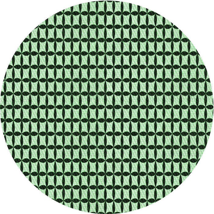 Square Machine Washable Transitional Dark Forest Green Rug in a Living Room, wshpat945grn