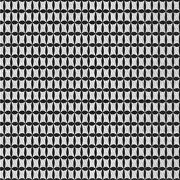 Square Patterned Charcoal Black Novelty Rug, pat945