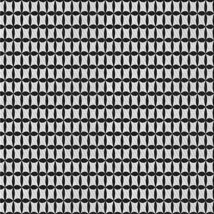 Square Patterned Charcoal Black Novelty Rug, pat945