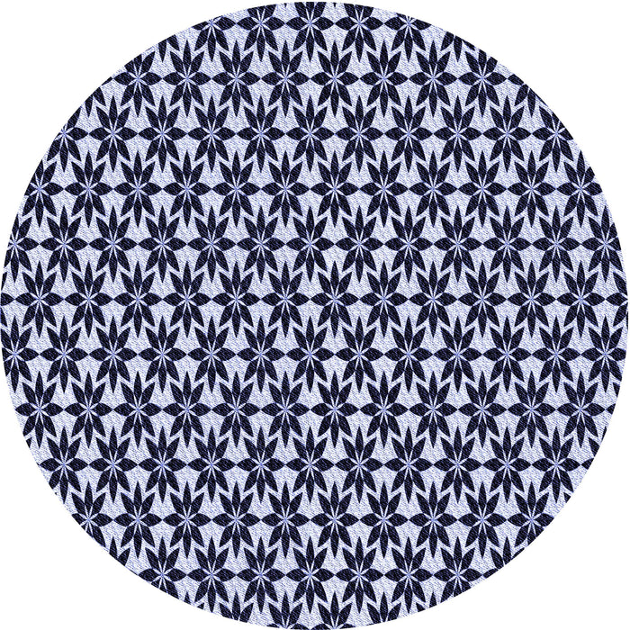 Square Patterned Night Blue Rug, pat946blu