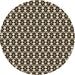 Square Patterned Midnight Gray Rug, pat946brn