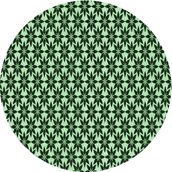 Square Patterned Light Green Rug, pat946grn