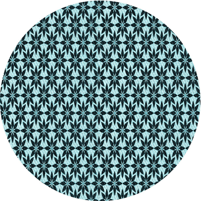 Square Patterned Blue Rug, pat946lblu
