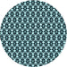 Square Patterned Blue Rug, pat946lblu