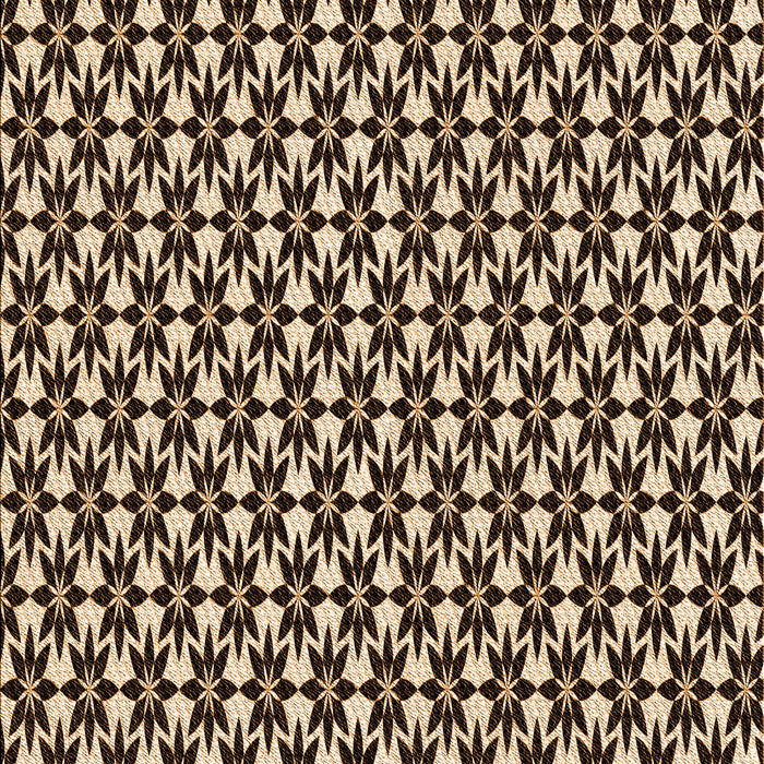 Patterned Black Brown Rug, pat946org