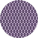 Square Patterned Dark Purple Rug, pat946pur