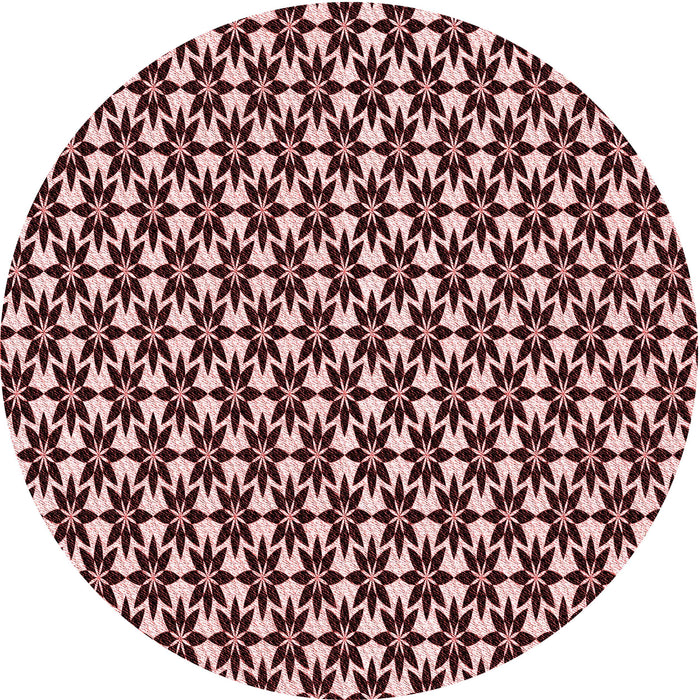 Square Patterned Pink Rug, pat946rd