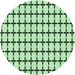 Square Patterned Mint Green Rug, pat947grn