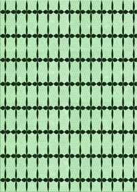 Machine Washable Transitional Mint Green Rug, wshpat947grn