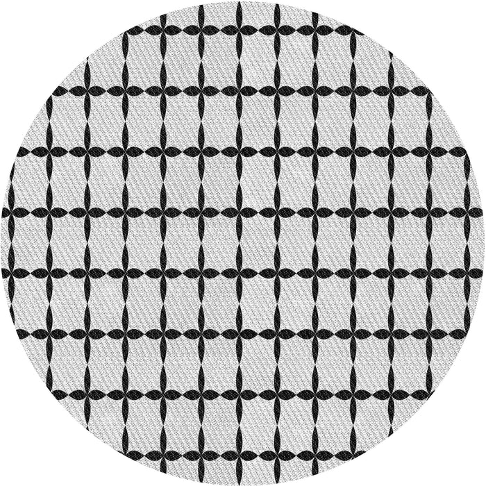 Square Patterned Smokey Gray Rug, pat947gry