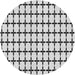 Square Patterned Smokey Gray Rug, pat947gry