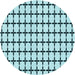 Square Patterned Deep-Sea Green Rug, pat947lblu