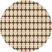 Square Patterned Sienna Brown Rug, pat947org