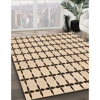 Patterned Sienna Brown Rug, pat947org