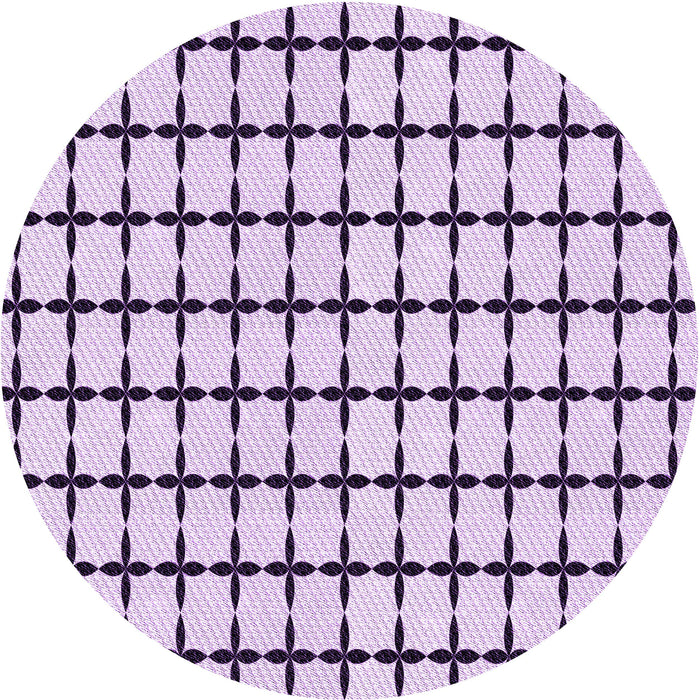 Square Patterned Orchid Purple Rug, pat947pur