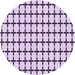 Square Patterned Orchid Purple Rug, pat947pur