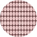 Square Patterned Light Rose Pink Rug, pat947rd