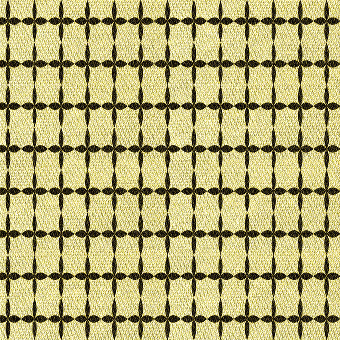 Round Machine Washable Transitional Mustard Yellow Rug, wshpat947yw