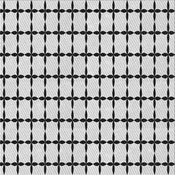 Square Patterned Ash Gray Novelty Rug, pat947