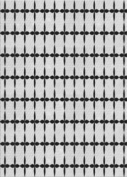 Patterned Ash Gray Novelty Rug, pat947