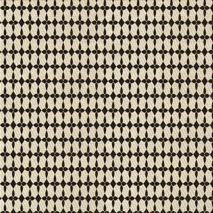 Round Patterned Vanilla Gold Rug, pat948brn