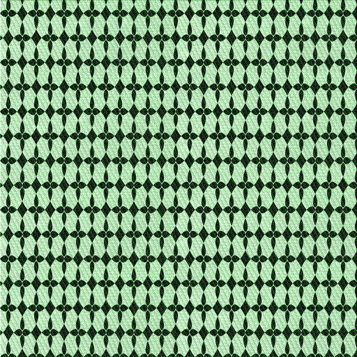 Round Patterned Medium Forest Green Rug, pat948grn