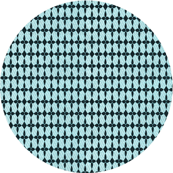 Square Machine Washable Transitional Medium Teal Green Rug in a Living Room, wshpat948lblu