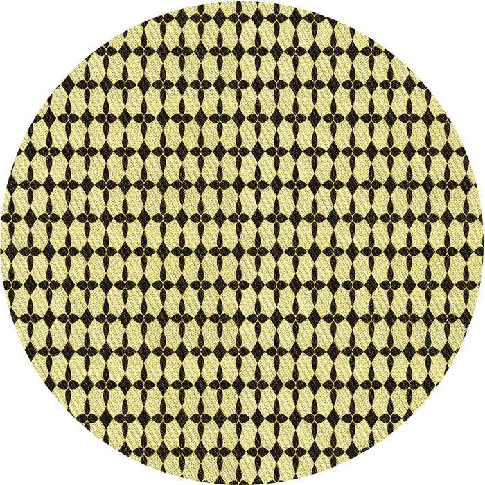 Square Machine Washable Transitional Mustard Yellow Rug in a Living Room, wshpat948yw