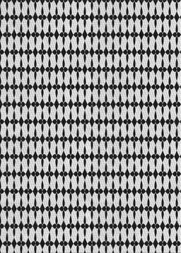Patterned Platinum Gray Novelty Rug, pat948