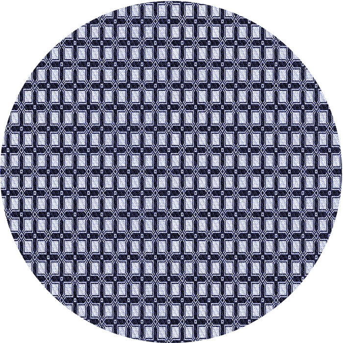 Square Patterned Night Blue Rug, pat949blu