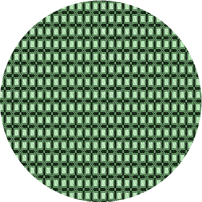 Square Machine Washable Transitional Pastel Green Rug in a Living Room, wshpat949grn