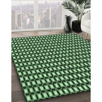 Patterned Pastel Green Rug, pat949grn