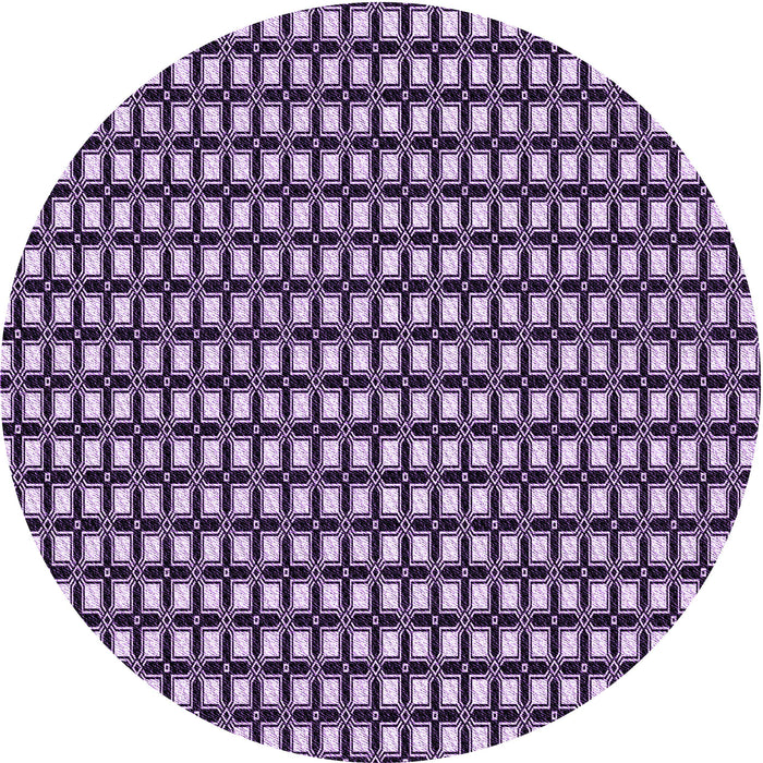 Square Patterned Dark Purple Rug, pat949pur