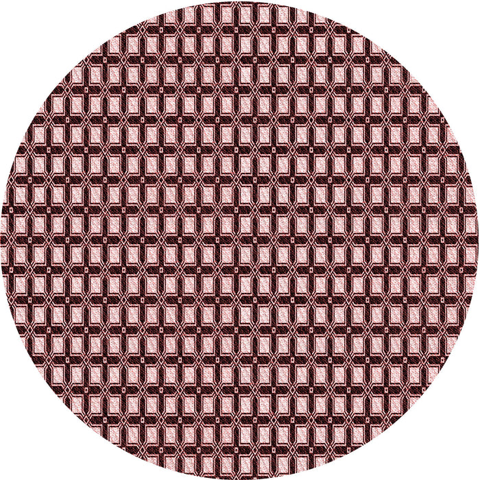 Square Machine Washable Transitional Pink Daisy Pink Rug in a Living Room, wshpat949rd