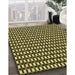 Machine Washable Transitional Metallic Gold Rug in a Family Room, wshpat949yw