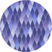 Square Machine Washable Transitional Purple Mimosa Purple Rug in a Living Room, wshpat95blu