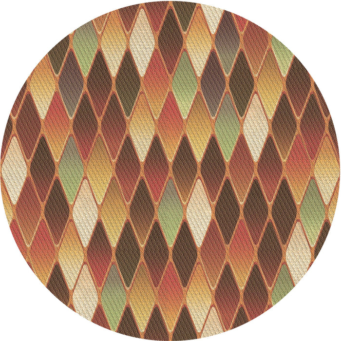 Square Machine Washable Transitional Mahogany Brown Rug in a Living Room, wshpat95brn