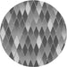 Square Patterned Carbon Gray Rug, pat95gry