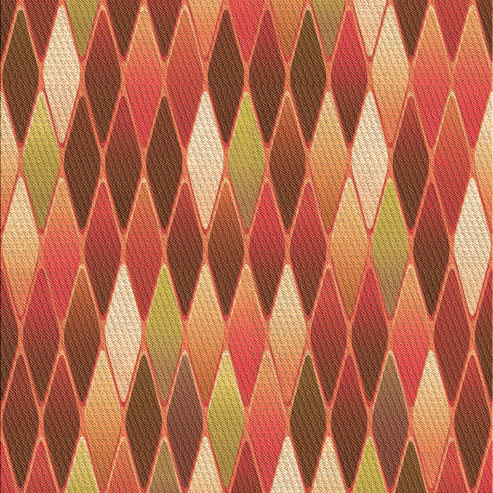 Patterned Orange Rug, pat95org