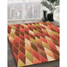Machine Washable Transitional Orange Rug in a Family Room, wshpat95org