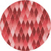 Square Patterned Red Rug, pat95rd