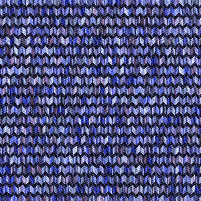 Round Patterned Medium Slate Blue Rug, pat950blu