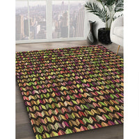 Patterned Red Rug, pat950brn