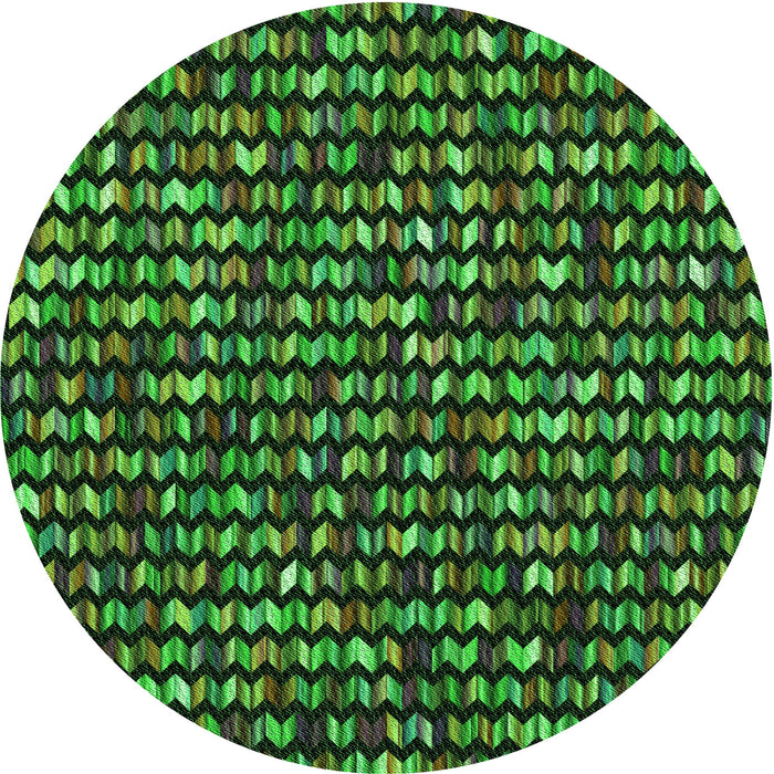 Square Patterned Dark Forest Green Rug, pat950grn