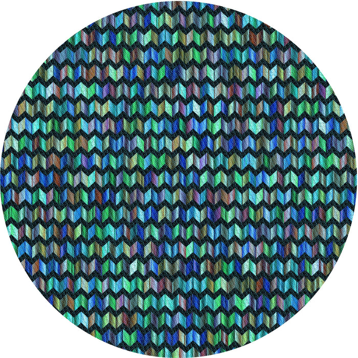 Square Machine Washable Transitional Deep-Sea Blue Rug in a Living Room, wshpat950lblu