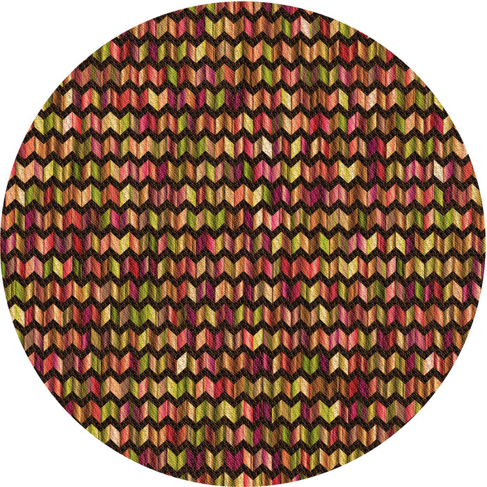 Square Machine Washable Transitional Sedona Brown Rug in a Living Room, wshpat950org