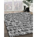 Machine Washable Transitional Cloud Gray Rug in a Family Room, wshpat951gry