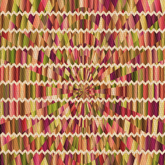 Patterned Orange Rug, pat951org